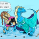 Illustration for article titled Disney Princesses + Velociraptors = Internet Win